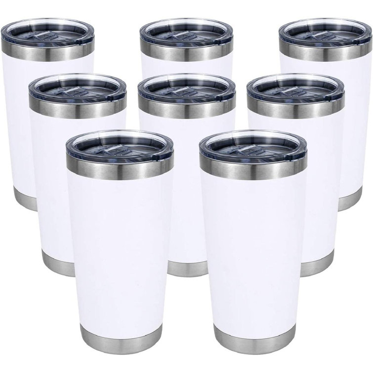 futurecitytrading Stainless Steel Tumblers Bulk 8 Pack, 20 Oz Vacuum
